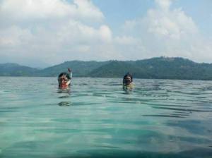snorkeling in pahawang kecil island, lampung province